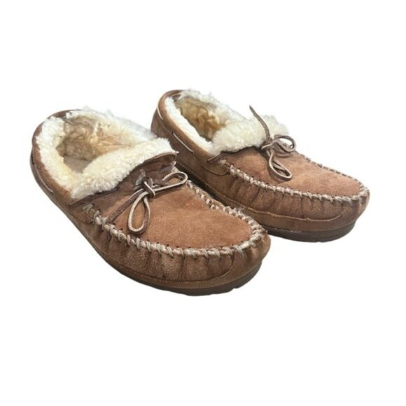 L.L. Bean Wicked Good Moccasin Slippers - Picture 1 of 12